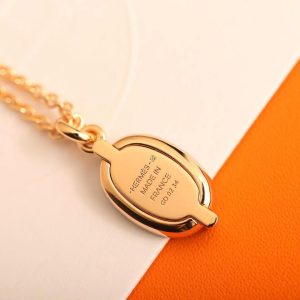 Hermes Mini Maillon Pendant Necklace Silver H100053FPC5 - Image 5