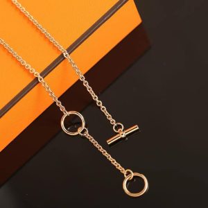 Hermes Mini Maillon Pendant Necklace Silver H100053FPC5 - Image 4