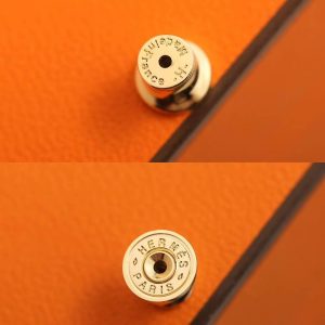 Hermes Mini Pop H Rocabar Earrings Lacquered Metal Yellow Gold Galaxie H100065F B1 - Image 4