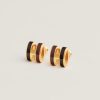 Hermes Mini Pop H Rocabar Earrings Lacquered Metal Yellow Gold Galaxie H100065F B1