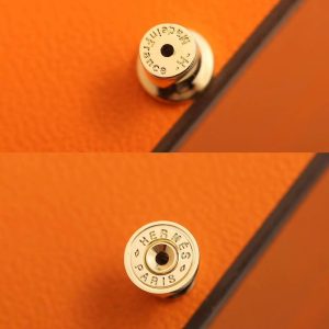 Hermes Mini Pop H Rocabar Earrings Lacquered Metal Yellow Gold Malabar H100065F B5 - Image 5