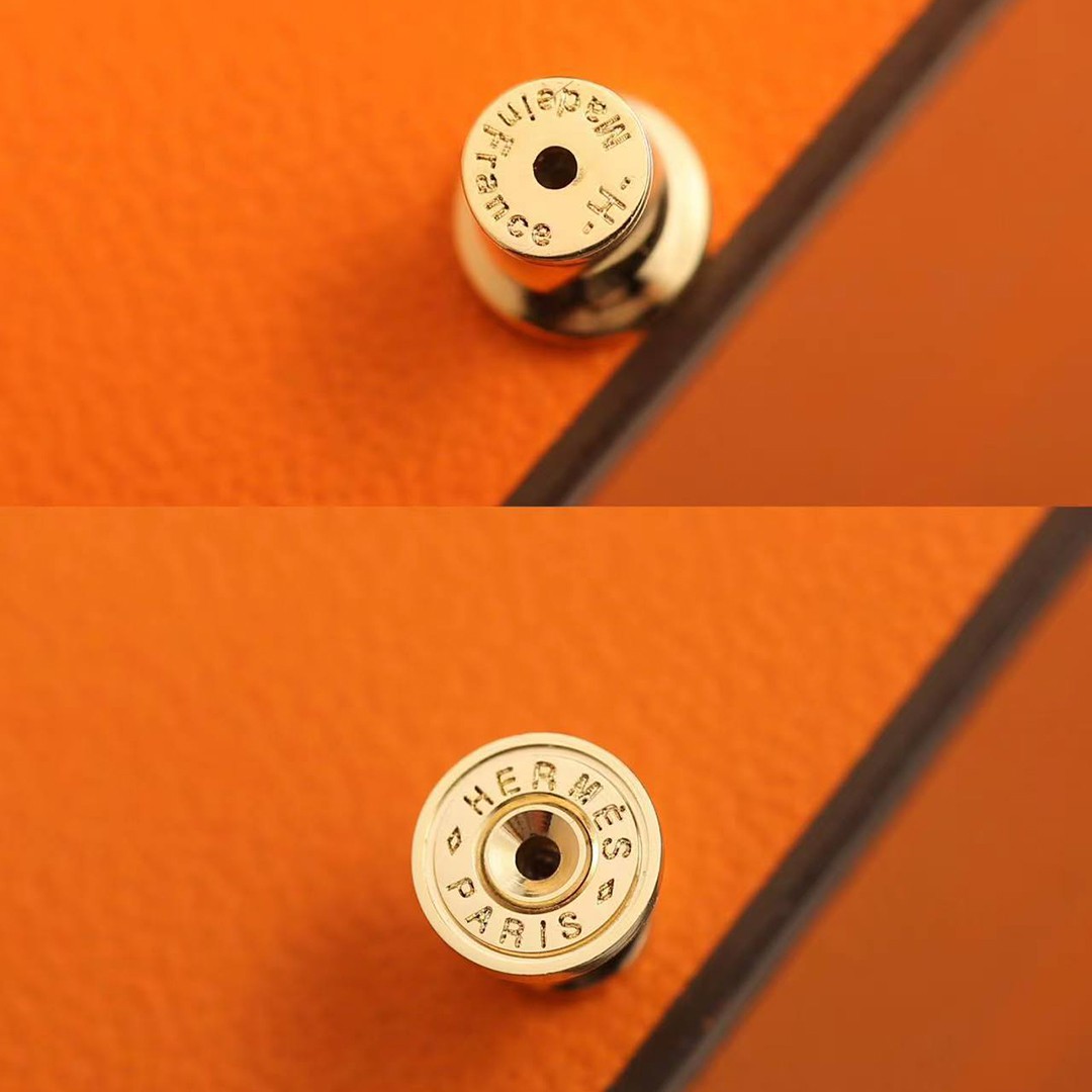 Hermes Mini Pop H Rocabar Earrings Lacquered Metal Yellow Gold Malabar H100065F B5 - Image 5