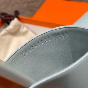 Hermes Mona Sandal Women Swift Calfskin Bleu Glacier H261092Z 18360 - Image 3