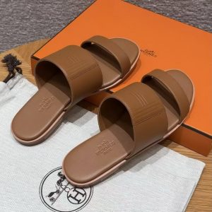 Hermes Mona Sandal Women Swift Calfskin Naturel H261092Z A3355 - Image 15