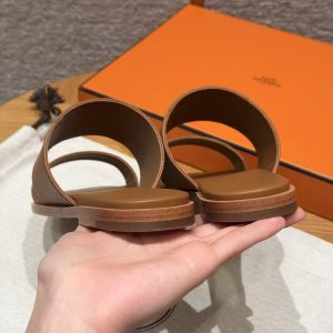 Hermes Mona Sandal Women Swift Calfskin Naturel H261092Z A3355 - Image 10