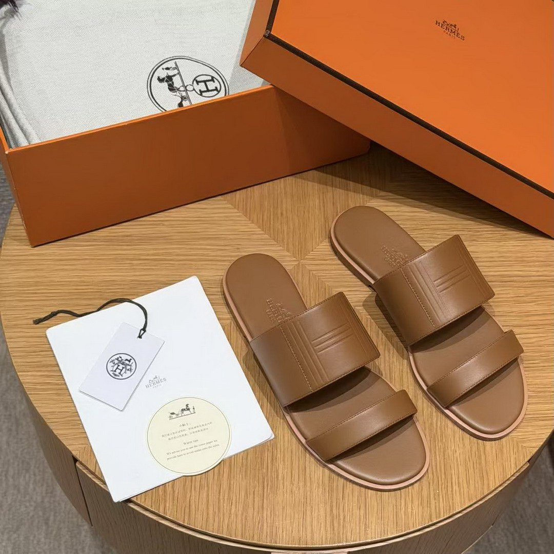 Hermes Mona Sandal Women Swift Calfskin Naturel H261092Z A3355 - Image 9