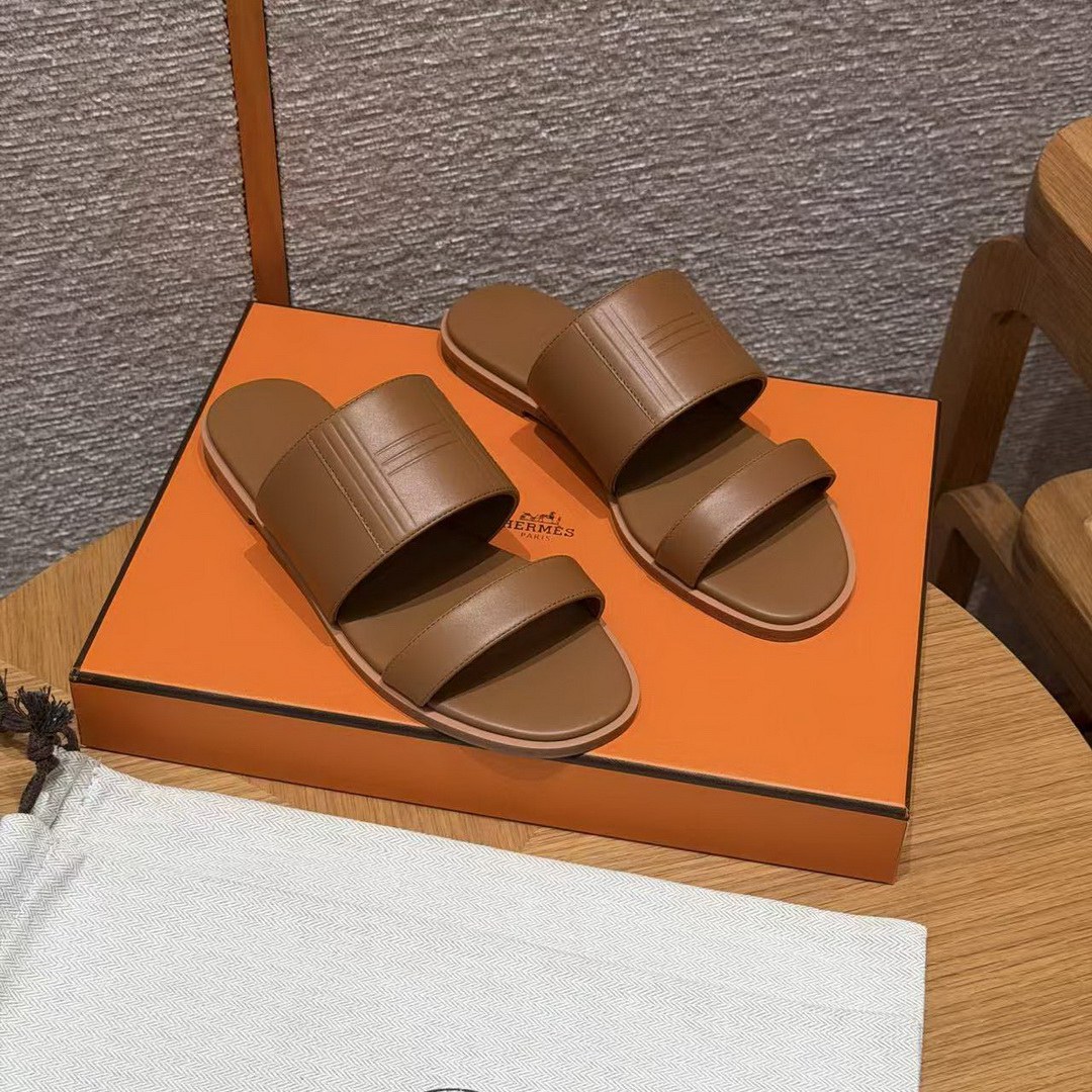 Hermes Mona Sandal Women Swift Calfskin Naturel H261092Z A3355 - Image 8