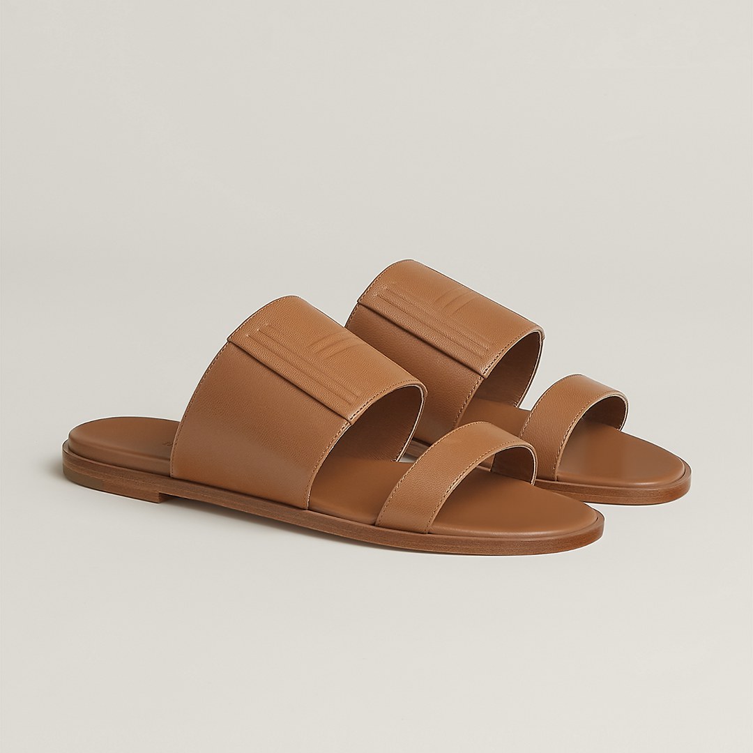 Hermes Mona Sandal Women Swift Calfskin Naturel H261092Z A3355