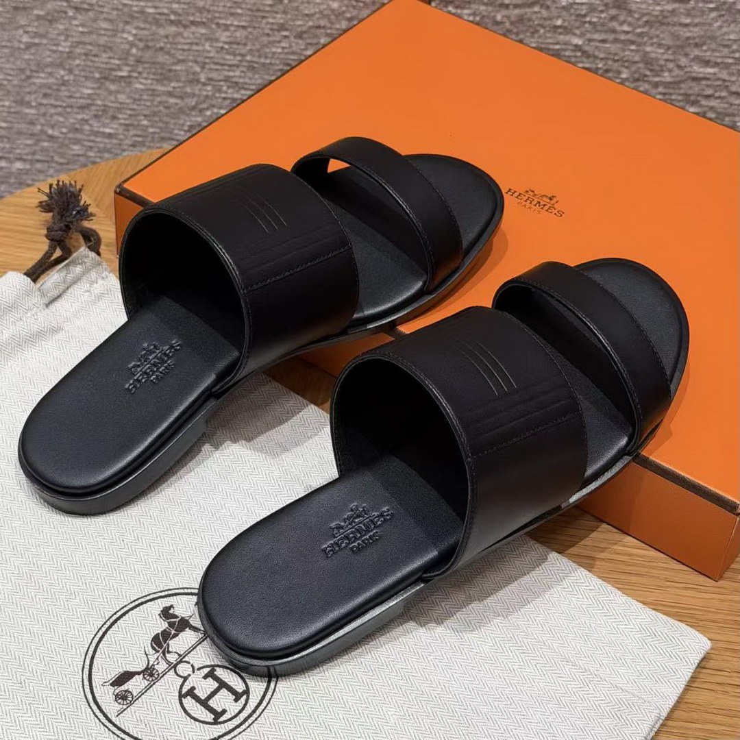 Hermes Mona Sandal Women Swift Calfskin Noir H261092Z 02360 - Image 15