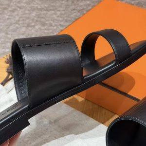 Hermes Mona Sandal Women Swift Calfskin Noir H261092Z 02360 - Image 11