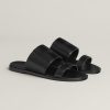 Hermes Mona Sandal Women Swift Calfskin Noir H261092Z 02360
