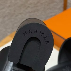 Hermes Monica 60 Sandal Women High Heel Sandal in Swift Goatskin Noir H261094Z 02355 - Image 10