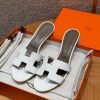 Hermes Oasis Sandal Women High Heel Sandal in Epsom Heritage Calfskin Blanc
