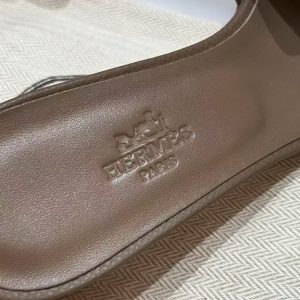 Hermes Oasis Sandal Women High Heel Sandal in Epsom Heritage Calfskin Etoupe H151215Z X3350 - Image 12