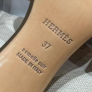 Hermes Oasis Sandal Women High Heel Sandal in Epsom Heritage Calfskin Etoupe H151215Z X3350 - Image 10