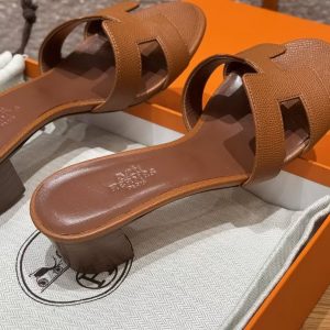Hermes Oasis Sandal Women High Heel Sandal in Epsom Heritage Calfskin Gold H222203Z 20355 - Image 16