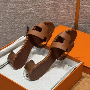 Hermes Oasis Sandal Women High Heel Sandal in Epsom Heritage Calfskin Gold H222203Z 20355 - Image 15