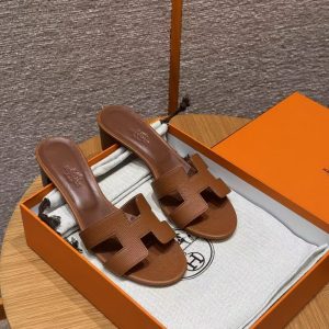 Hermes Oasis Sandal Women High Heel Sandal in Epsom Heritage Calfskin Gold H222203Z 20355 - Image 10