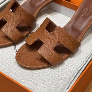 Hermes Oasis Sandal Women High Heel Sandal in Epsom Heritage Calfskin Gold H222203Z 20355 - Image 9