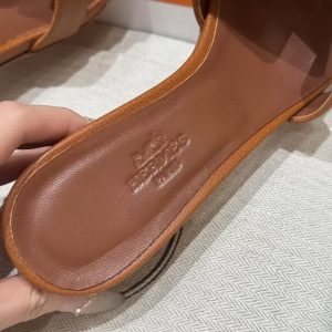 Hermes Oasis Sandal Women High Heel Sandal in Epsom Heritage Calfskin Gold H222203Z 20355 - Image 8