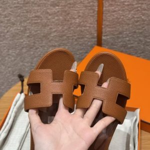 Hermes Oasis Sandal Women High Heel Sandal in Epsom Heritage Calfskin Gold H222203Z 20355 - Image 5