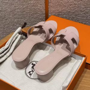 Hermes Oasis Sandal Women High Heel Sandal in Epsom Heritage Calfskin Terre Cuite - Image 14