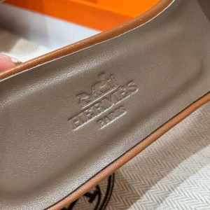 Hermes Oasis Sandal Women High Heel Sandal in Swift Calfskin Gold H071002Z 03340 - Image 9
