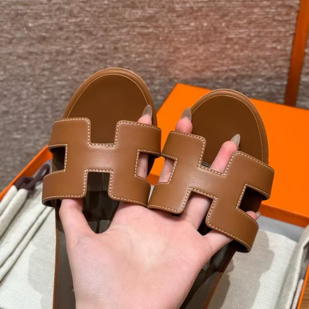 Hermes Oasis Sandal Women High Heel Sandal in Swift Calfskin Gold H071002Z 03340 - Image 7