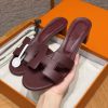 Hermes Oasis Sandal Women High Heel Sandal in Swift Calfskin Hermes Red
