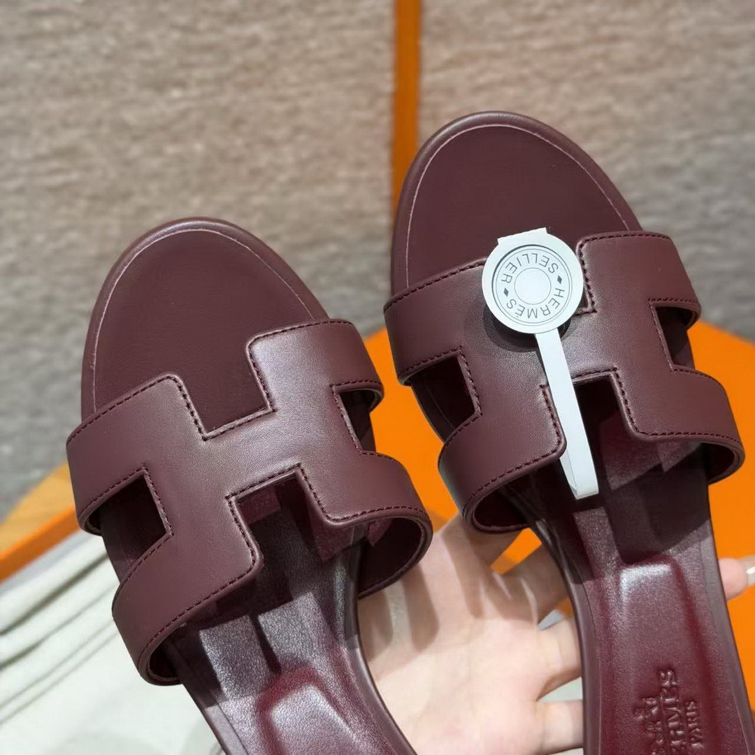 Hermes Oasis Sandal Women High Heel Sandal in Swift Calfskin Hermes Red - Image 10