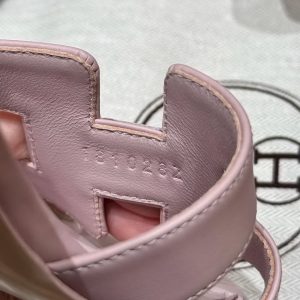 Hermes Oasis Sandal Women High Heel Sandal in Swift Calfskin Rose Cancan - Image 9
