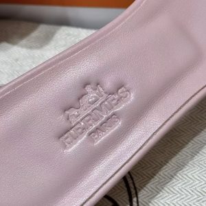 Hermes Oasis Sandal Women High Heel Sandal in Swift Calfskin Rose Cancan - Image 6