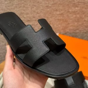 Hermes Oran Sandal Women Epsom Calfskin 89 Black - Image 10