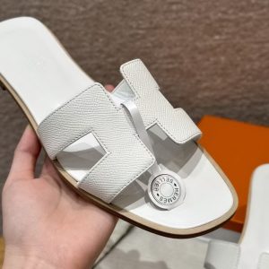 Hermes Oran Sandal Women Epsom Calfskin Blanc - Image 9