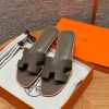 Hermes Oran Sandal Women Epsom Calfskin Etoupe H202272Z X3350
