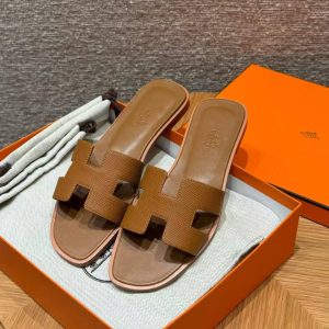 Hermes Oran Sandal Women Epsom Calfskin Gold H222099Z 20340