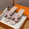 Hermes Oran Sandal Women Epsom Calfskin Rose Porcelaine H202272Z 27340