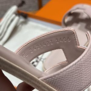 Hermes Oran Sandal Women Epsom Calfskin Rose Porcelaine H202272Z 27340 - Image 6
