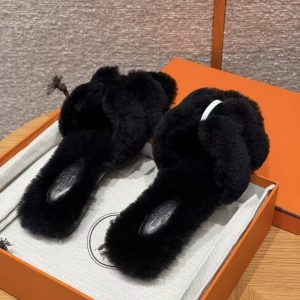 Hermes Oran Sandal Women Shearling Nior - Image 13