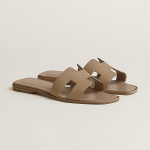 Hermes Oran Sandal Women Swift Calfskin Camel H202230Z D1380 - Image 13