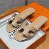Hermes Oran Sandal Women Swift Calfskin Camel H202230Z D1380
