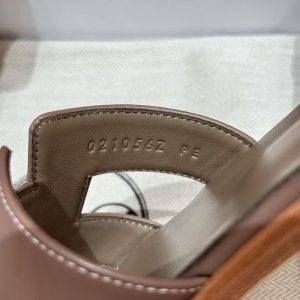 Hermes Oran Sandal Women Swift Calfskin Etoupe H202230Z X3360 - Image 9