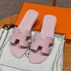 Hermes Oran Sandal Women Swift Calfskin Rose Cancan