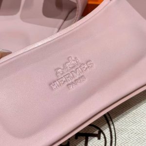 Hermes Oran Sandal Women Swift Calfskin Rose Cancan - Image 12