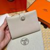 Hermes R.M.S. Passport Holder Handmade In Evecolor Calfskin Leather Enamel Fittings Hardware 10 Craie