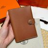 Hermes R.M.S. Passport Holder Handmade In Evecolor Calfskin Leather Enamel Fittings Hardware 37 Gold