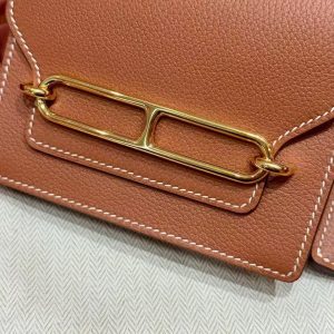 Hermes Roulis Slim Wallet Handmade In Evercolor Calfskin Leather Gold Hardware 37 Gold H082053CP37 - Image 11