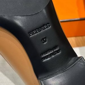 Hermes Royal Loafer Women Goatskin Sliver Buckle Naturel - Image 14