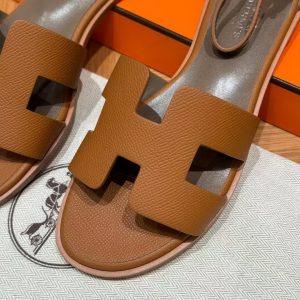 Hermes Santorini Sandal Women Epsom Calfskin Gold H252168Z 20345 - Image 10