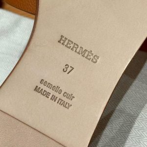 Hermes Santorini Sandal Women Epsom Calfskin Gold H252168Z 20345 - Image 7